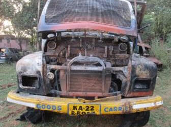 TATA LPT 2518 (2011)-BELGAUM,KARNATAKA, (WITHOUT RC) FIRE