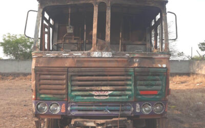 ASHOK LEYLAND 3118 (2018)SOLAPUR,MAHARASHTRA, (WITHOUT RC) FIRE