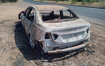 BMW 320I (2007)-THANE,MAHARASHTRA, (WITHOUT RC) FIRE