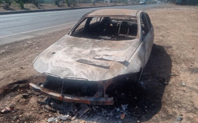 BMW 320I (2007)-THANE,MAHARASHTRA, (WITHOUT RC) FIRE