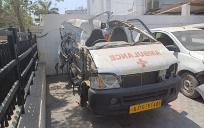 MARUTI EECO 5 STR AMBULANCE (2015)-GJ10TV1485-SURENDRANAGAR,GUJRAT, (WITHOUT RC)