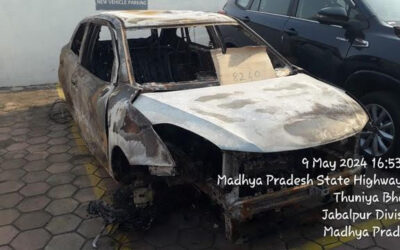 TOYOTA GLANZA (2021)-CHHINDWARA,MADHYA PRADESH, (WITHOUT RC) FIRE