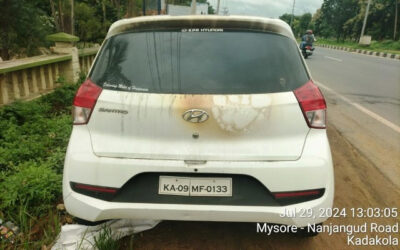 HYUNDAI Santro 1.1 MT Magna (2018)-MYSURU,KARNATAKA, (WITHOUT RC) FIRE