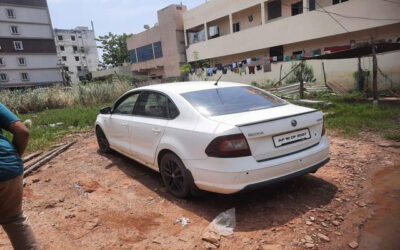 SKODA RAPID (2013)-VIJAYAWADA,ANDHRA PRDESH, (WITH RC) VIJAYAWADA FLOOD