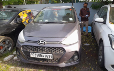 HYUNDAI GRAND I 10 SPORTZ 12 (2018)JAMNAGAR,GUJARAT, (WITH RC) Baroda Flood