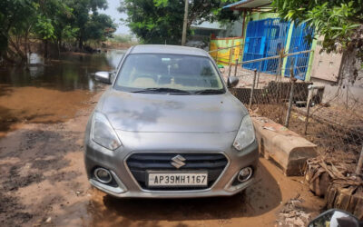 MARUTI SWIFT DZIRE (2022)-VIJAYAWADA ,ANDHRA PRADESH, (WITH RC) South Flood