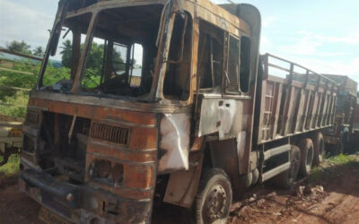 DAIMLER INDIA BHARAT BENZ 3123R (2015)-HUBLI,KARNATAKA, (WITHOUT RC) FIRE