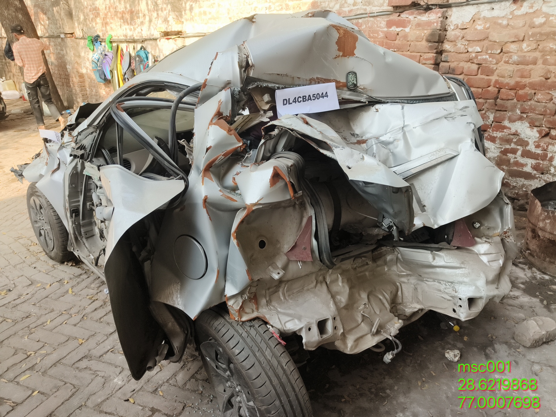 HYUNDAI XCENT 1.2 VTVT S,2015,CNG,NEW DELHI,(WITHOUT RC)