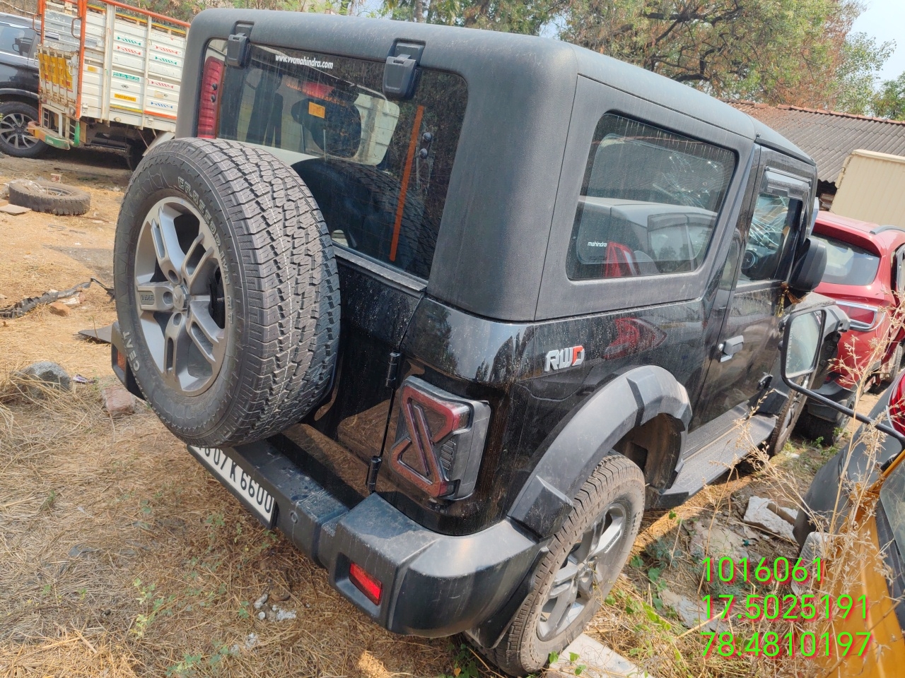 MAHINDRA THAR LX D MT 2WD 4S HT,2024,Diesel,HYDERABAD,TS,(WITH RC)