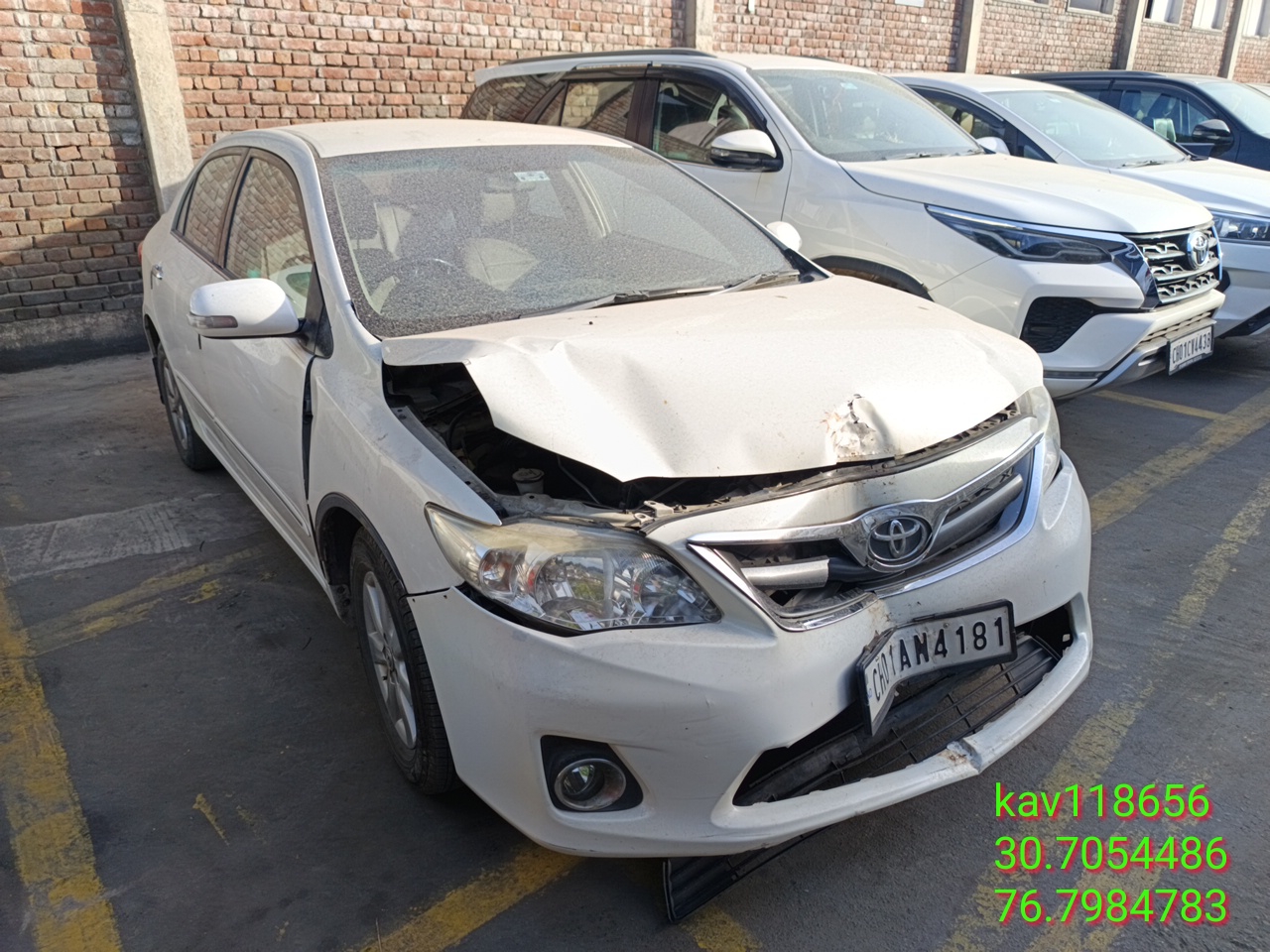 TOYOTA COROLLA ALTIS D 4D G,2012,Diesel,CHANDIGARHPB(WITHOUT RC)