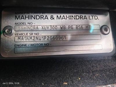 MAHINDRA XUV 300 W8 PG BS6 MT,2023,Petrol,BANGALORE,KA(WITHOUT Rc)