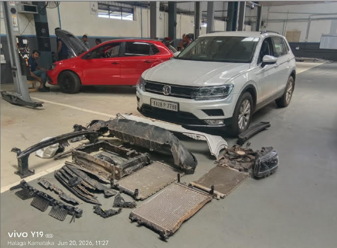 VOLKSWAGEN TIGUAN 2.0L TDI (2017)-BELGAUM,KARNATAKA, (With RC)