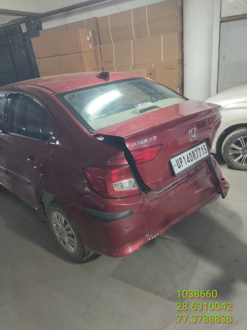 HONDA AMAZE 1.2 S,2018,CNG,Noida,UP(WITH RC)