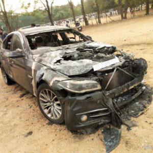 BMW 520D WITH AT BSIV (2014)-HYDERABAD,Telangana, (without rc) FIRE