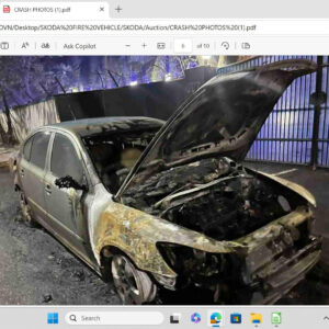 Skoda LAURA (2009)  -HYDERABAD,TELANAGANA, (Without RC) FIRE